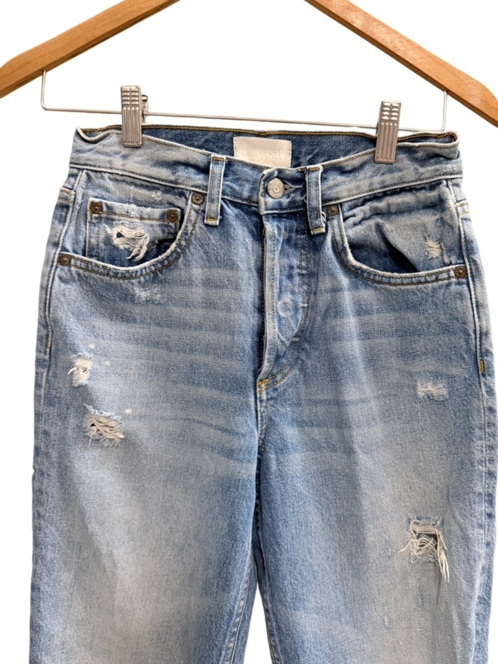 Boyish Billy Easy Rider Distressed Straight Leg Jeans Size 25 - Picture 3 of 13